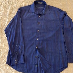 Tommy Bahama Mens shirt. Navy blue size Medium